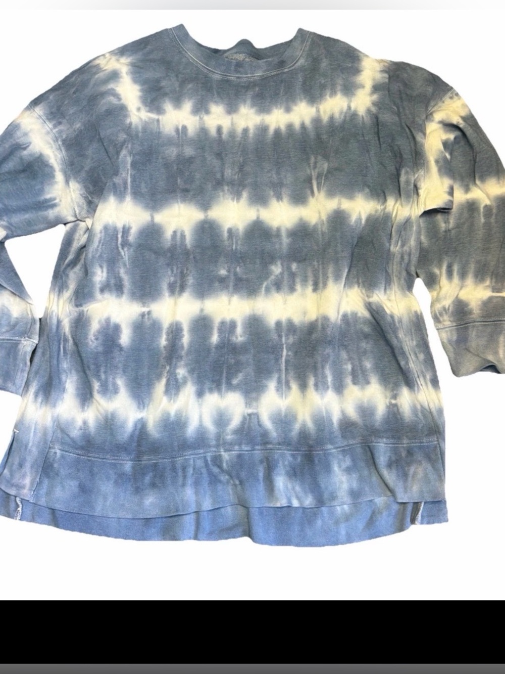 SO Clothing Women’s Lounge Life Sweatshirt Blue White Size Large NEW